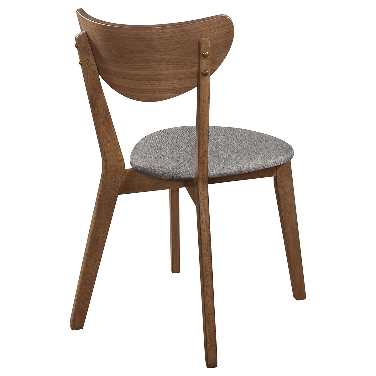 Alfredo Dining Side Chairs (Set of 2) Grey and Natural Walnut