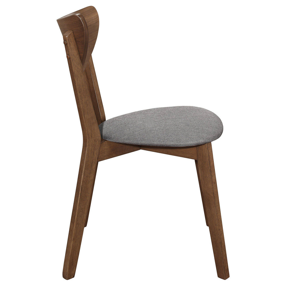 Alfredo Dining Side Chairs (Set of 2) Grey and Natural Walnut