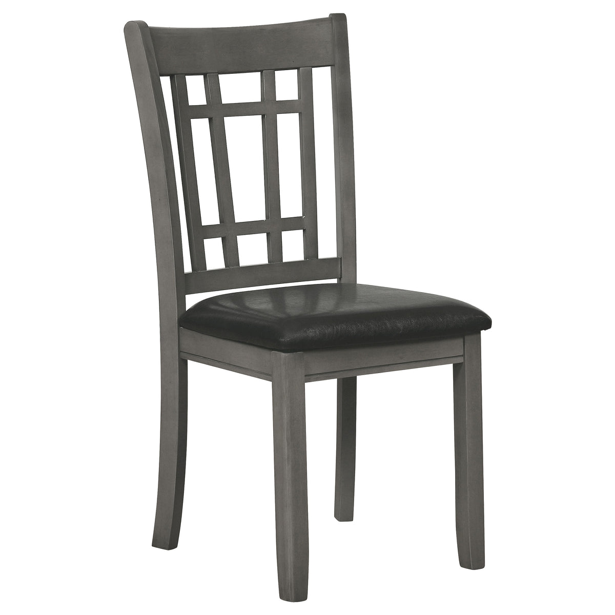 Lavon Wood Dining Side Chairs (Set of 2) Black and Medium Grey