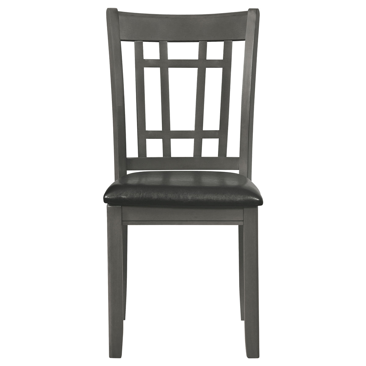 Lavon Wood Dining Side Chairs (Set of 2) Black and Medium Grey