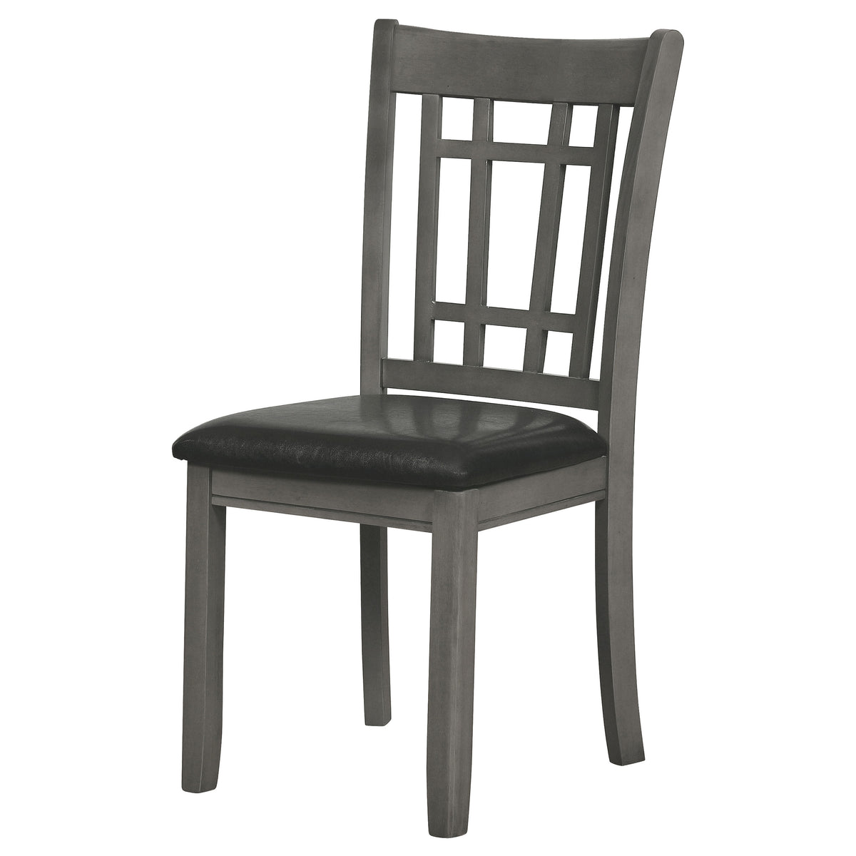 Lavon Wood Dining Side Chairs (Set of 2) Black and Medium Grey