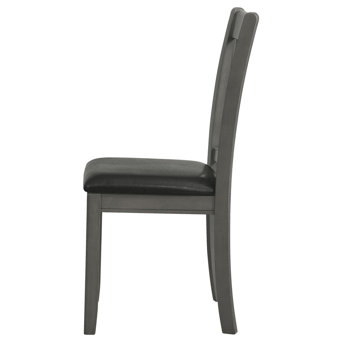 Lavon Wood Dining Side Chairs (Set of 2) Black and Medium Grey