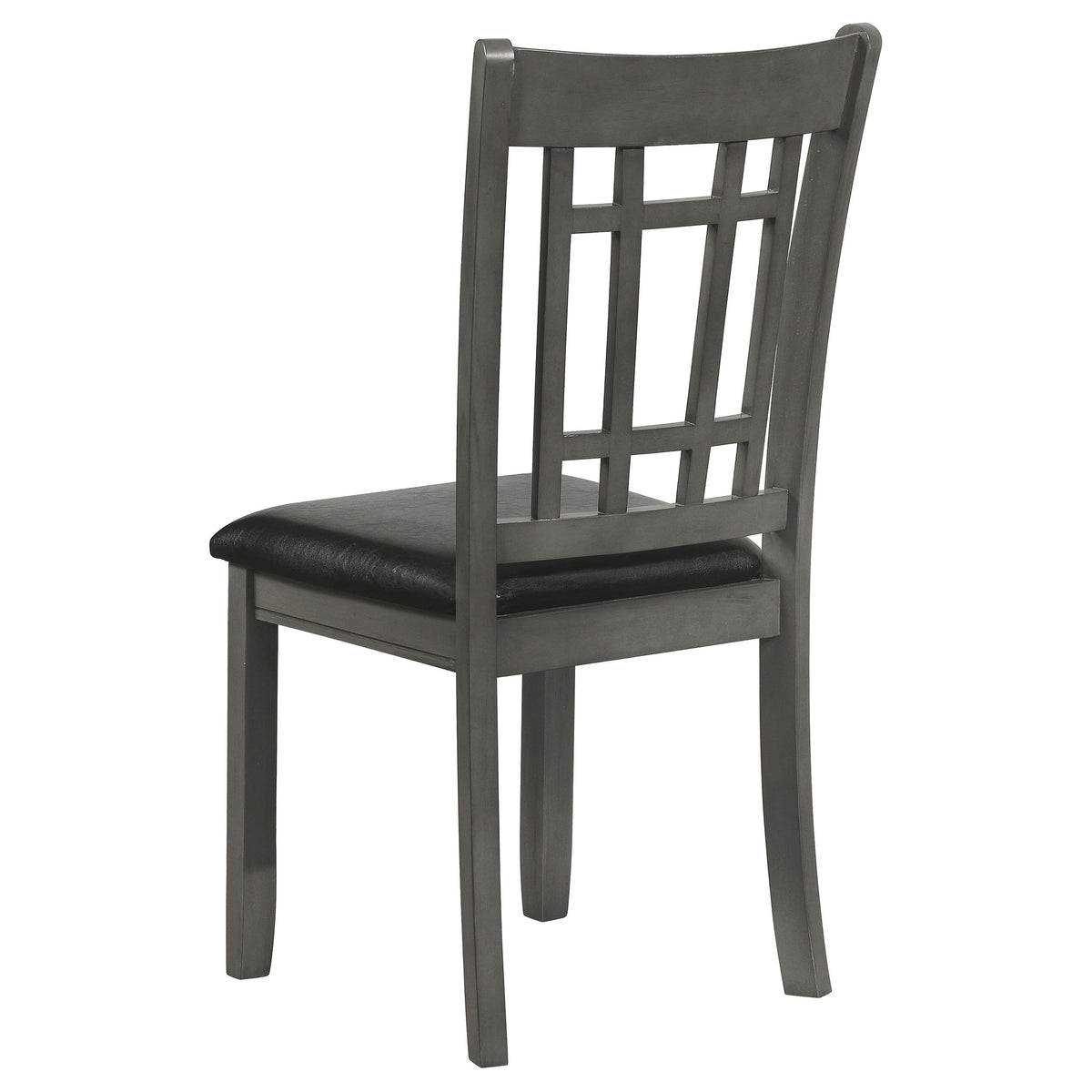 Lavon Wood Dining Side Chairs (Set of 2) Black and Medium Grey