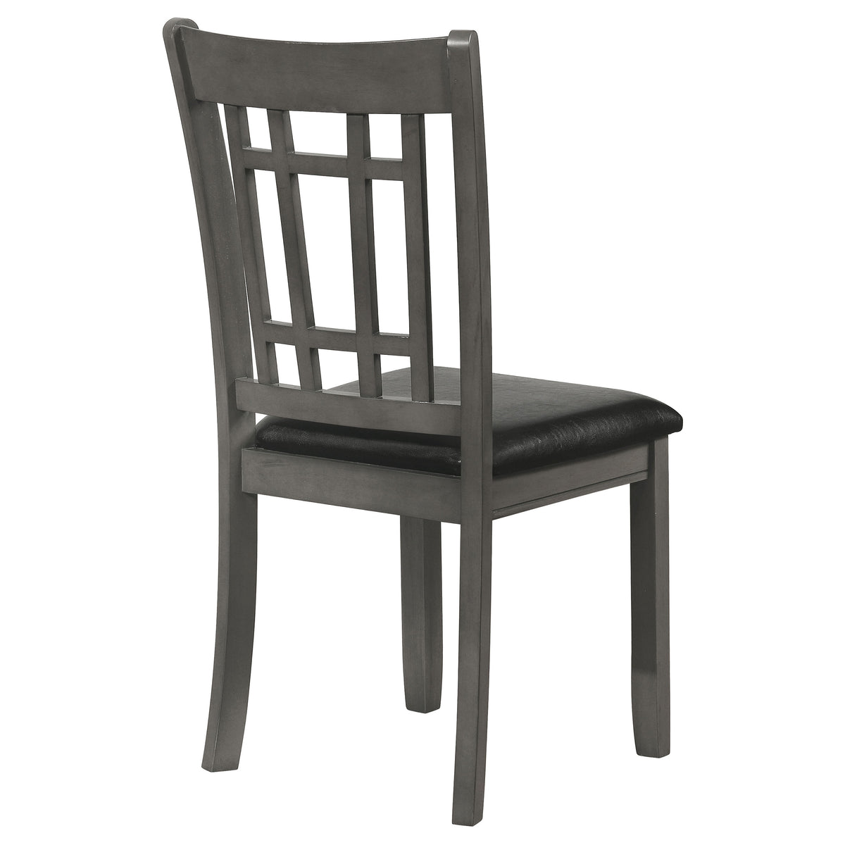 Lavon Wood Dining Side Chairs (Set of 2) Black and Medium Grey