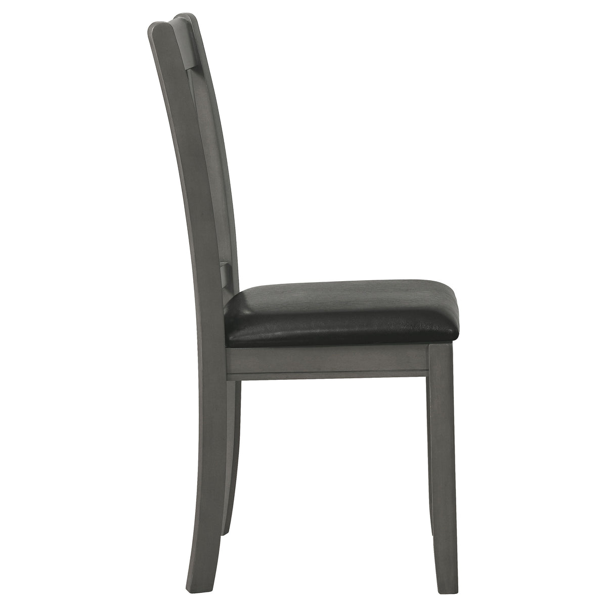 Lavon Wood Dining Side Chairs (Set of 2) Black and Medium Grey