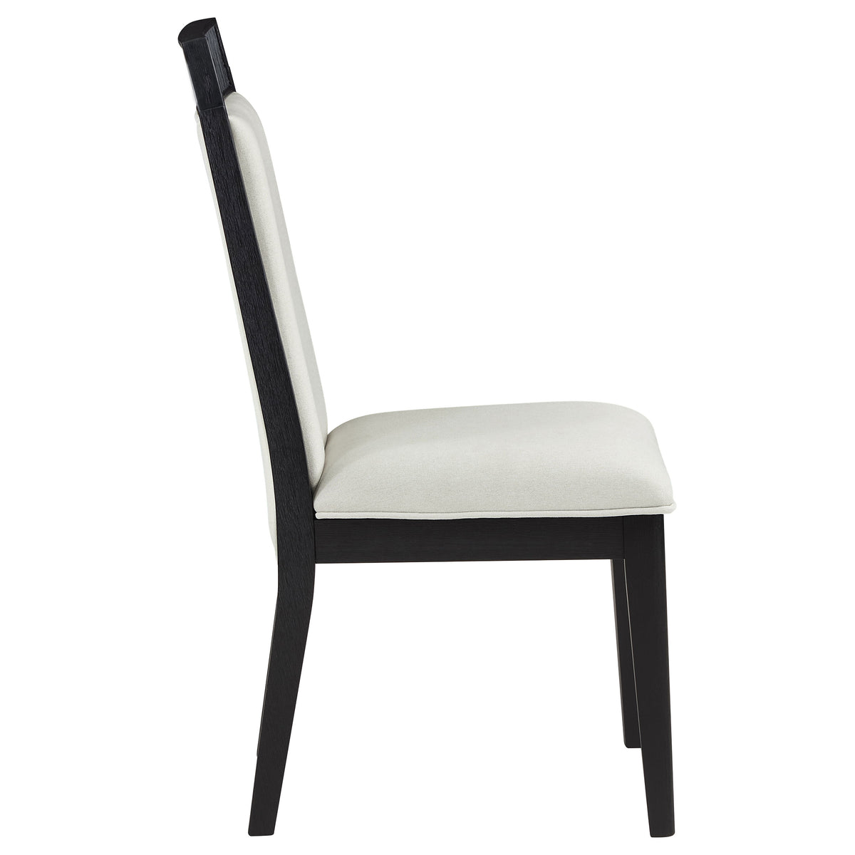 Brookmead Upholstered Dining Side Chairs (Set of 2) Ivory and Black
