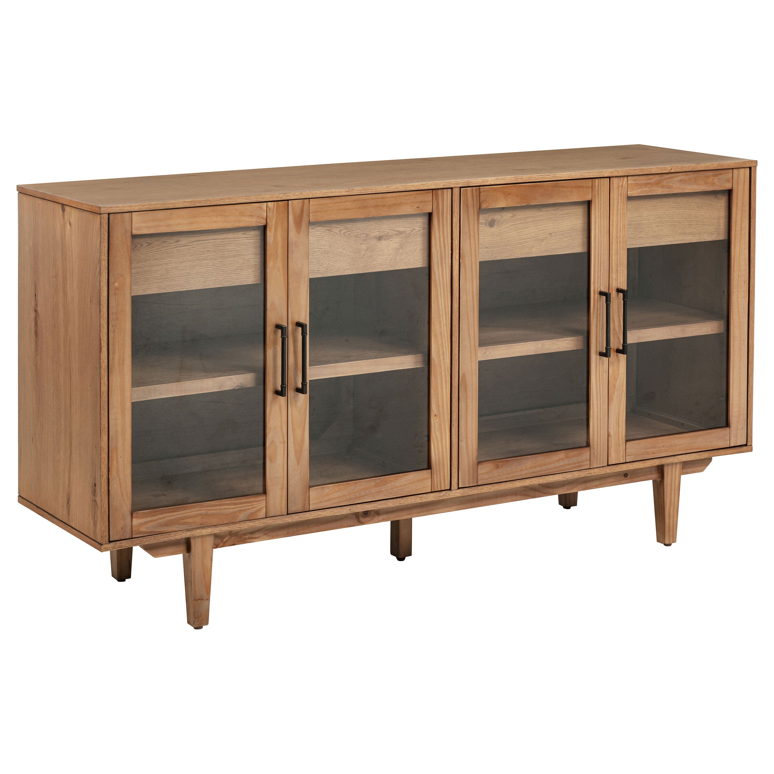 Middleton Extension Leaf Dining Set - Natural / Black
