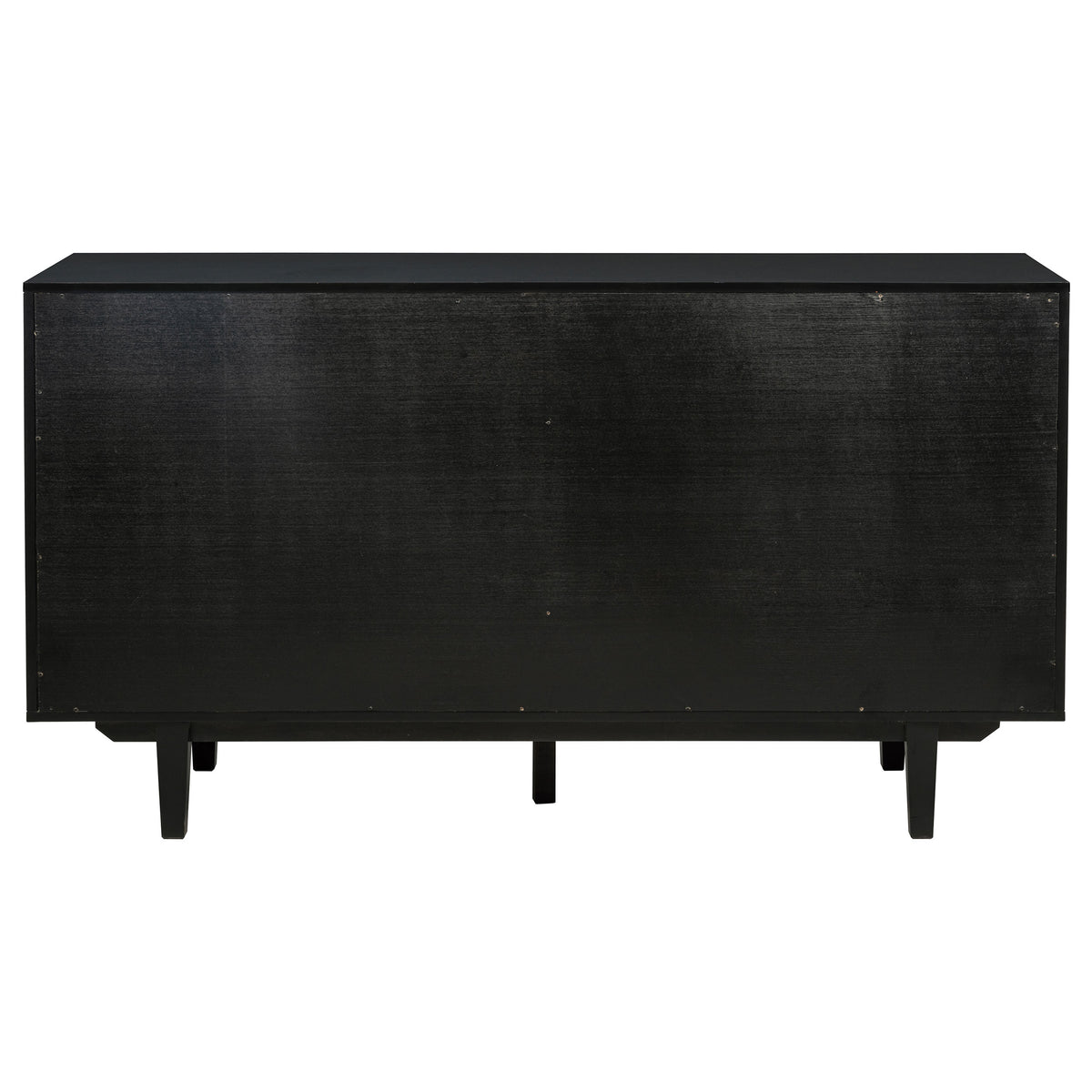 Middleton 4-door Glass Door Sideboard Buffet with 2 Drawers Black