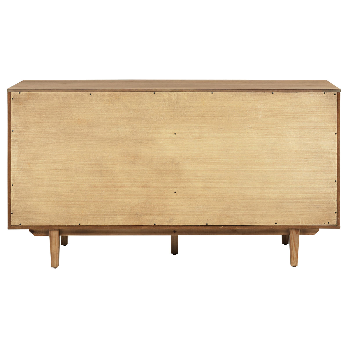Middleton 4-door Glass Door Sideboard Buffet with 2 Drawers Natural