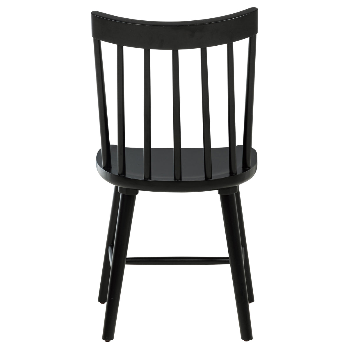Middleton Windsor Spindle Back Dining Side Chairs (Set of 2) Black
