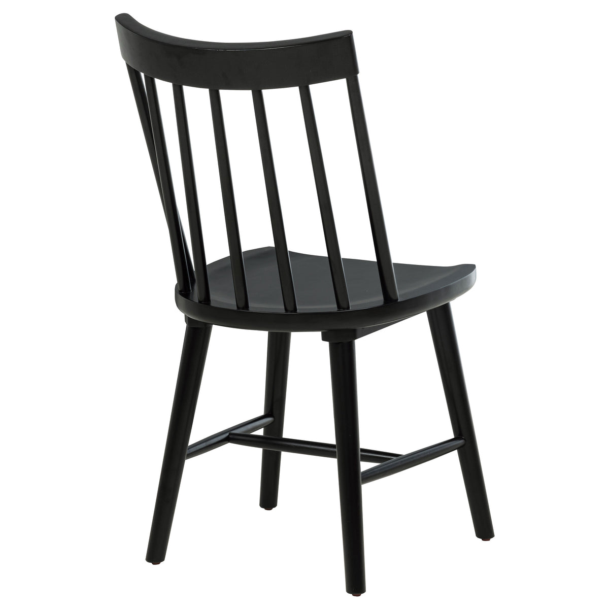 Middleton Windsor Spindle Back Dining Side Chairs (Set of 2) Black