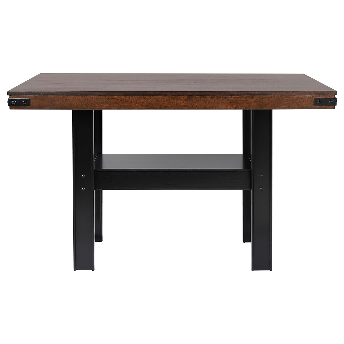 Patterson 5-piece Rectangular Counter Height Dining Set Mango Oak and Beige
