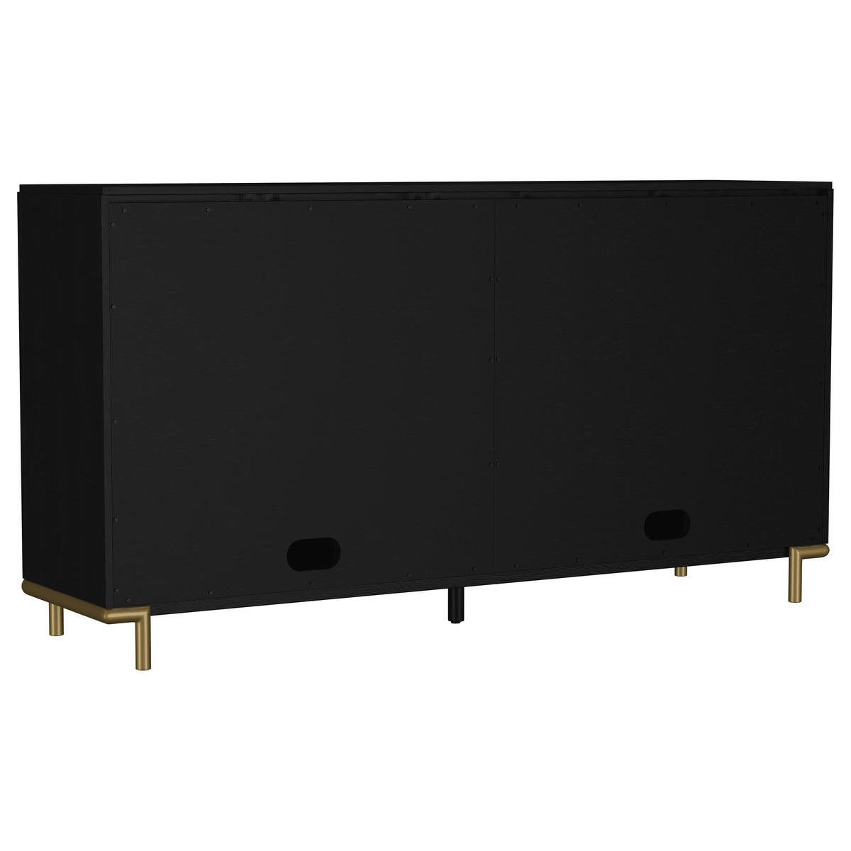 Arini 2-drawer Cane Door Sideboard Black