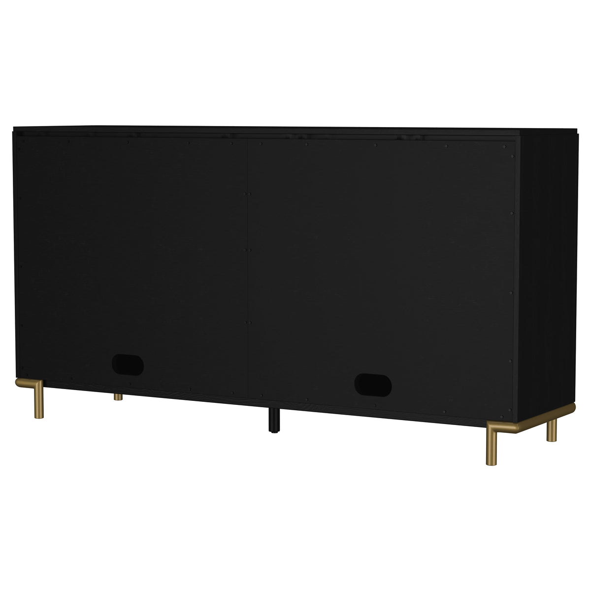 Arini 2-drawer Cane Door Sideboard Black