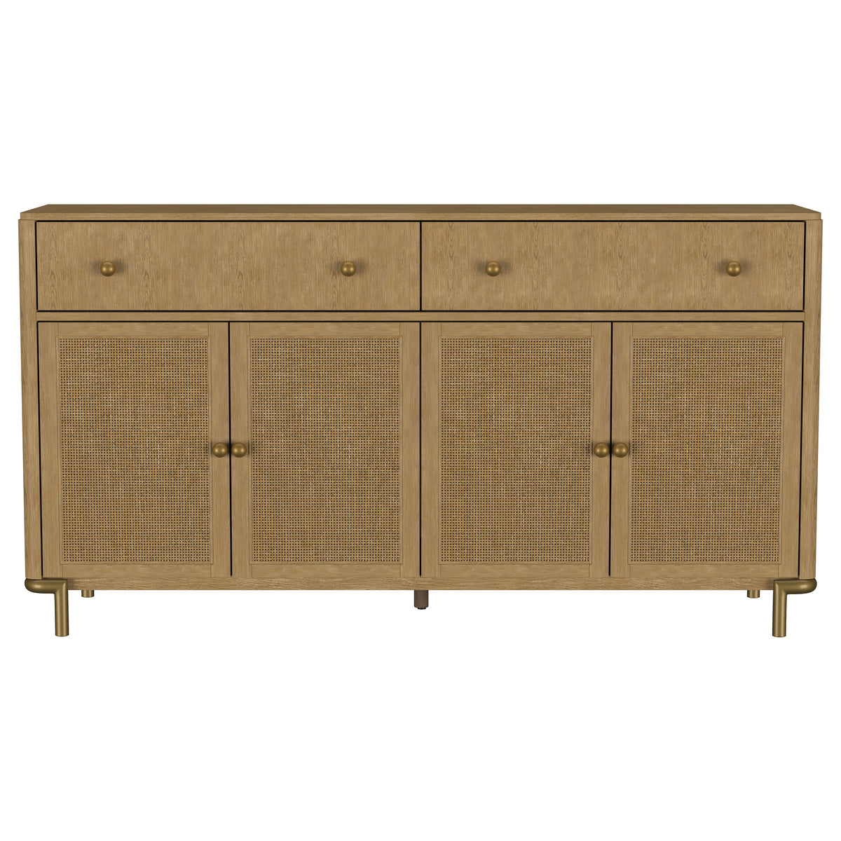 Arini 2-drawer Cane Door Sideboard Sand Wash