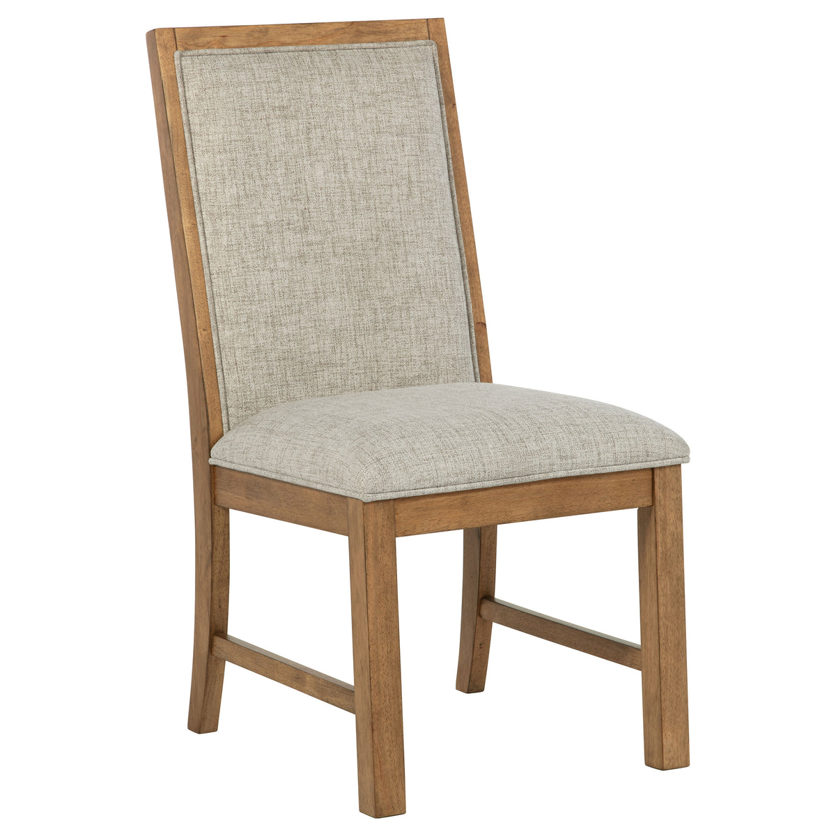Bruner 7-piece 72-inch Rectangular Dining Set Natural Brown and Oatmeal
