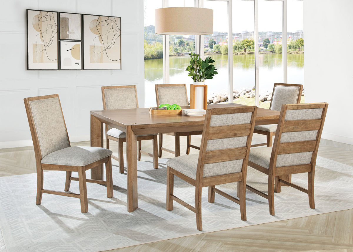 Bruner 72-inch Rectangular Dining Table Natural Brown