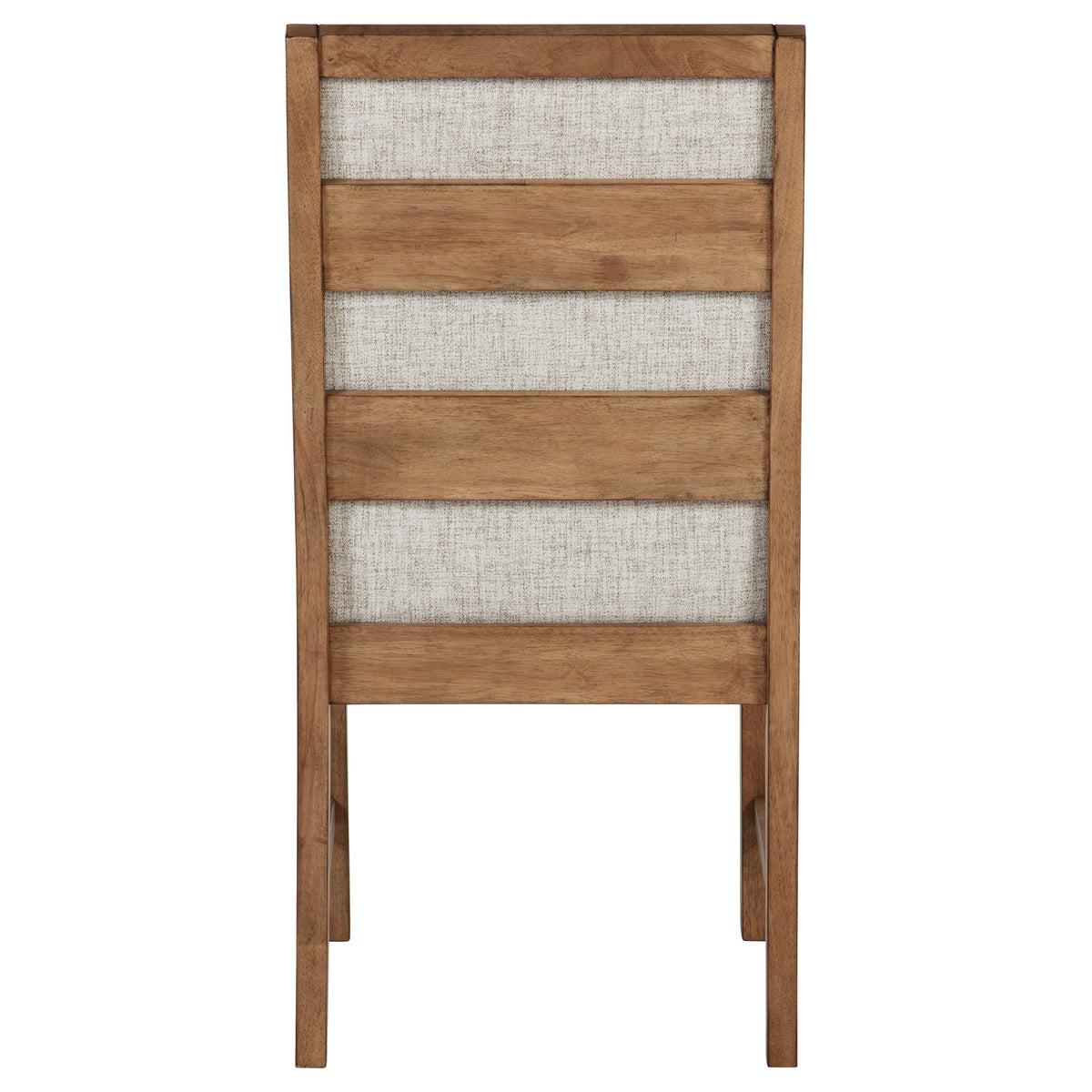 Bruner Upholstered Ladder Back Dining Side Chairs (Set of 2) Oatmeal and Natural Brown