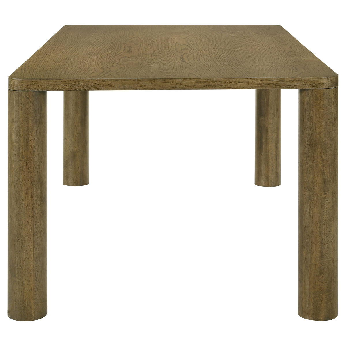 Castlewood 7-piece 71-inch Rectangular Dining Set Brown Oak and Light Tan