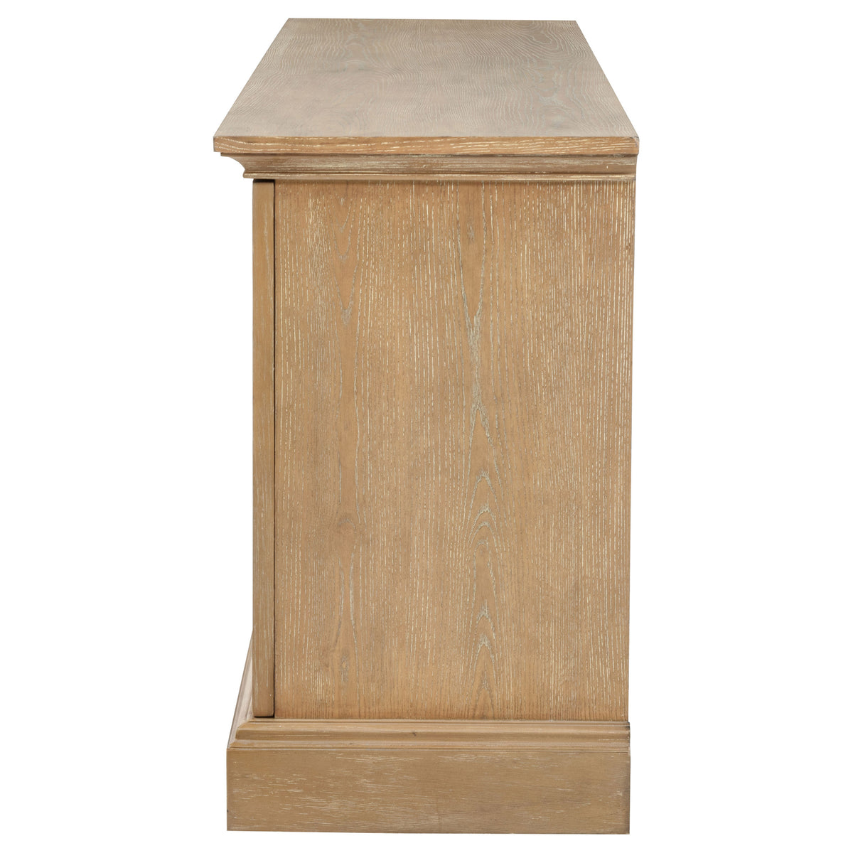 Brockway 4-door Mirrored Dining Sideboard Buffet Barley Brown