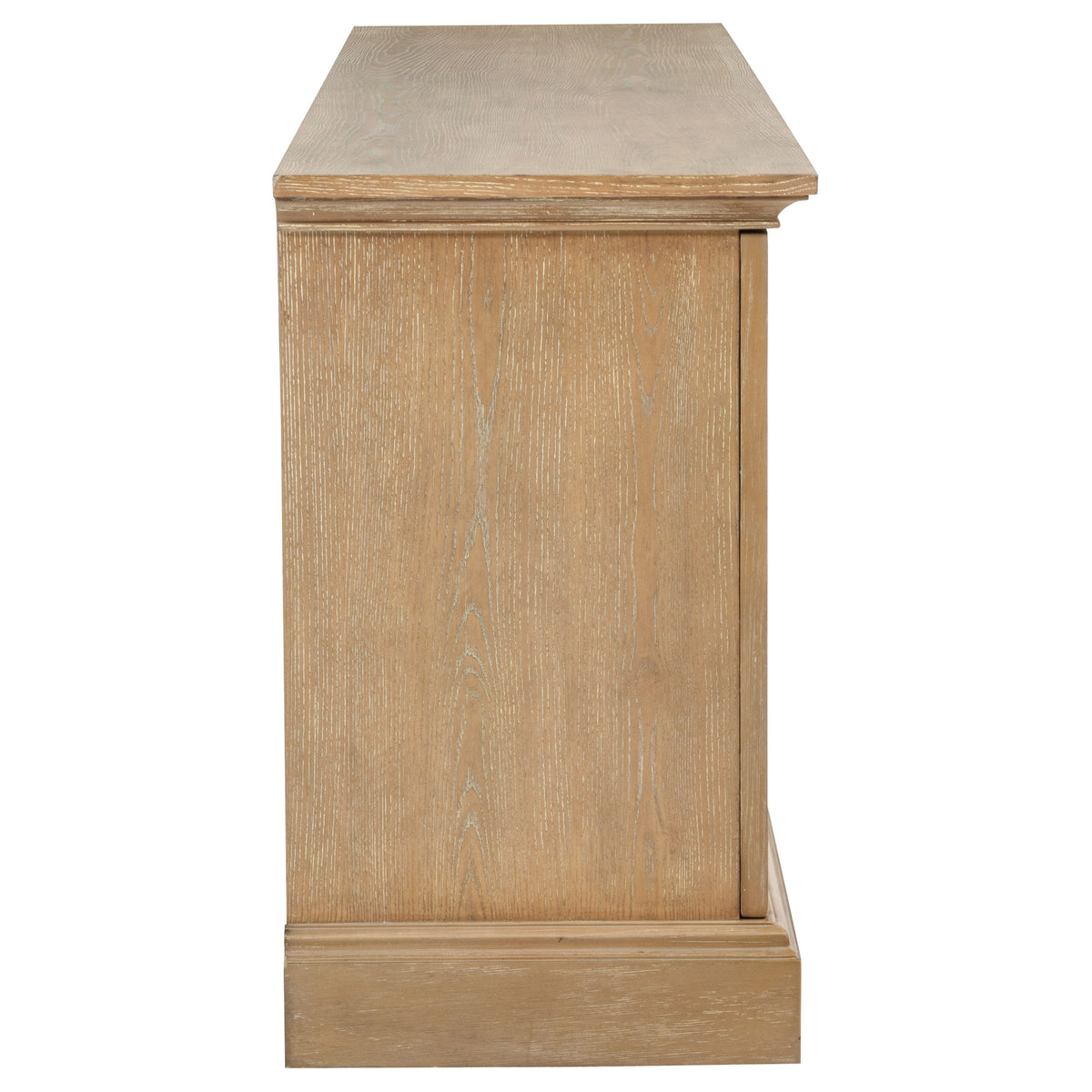 Brockway 4-door Mirrored Dining Sideboard Buffet Barley Brown