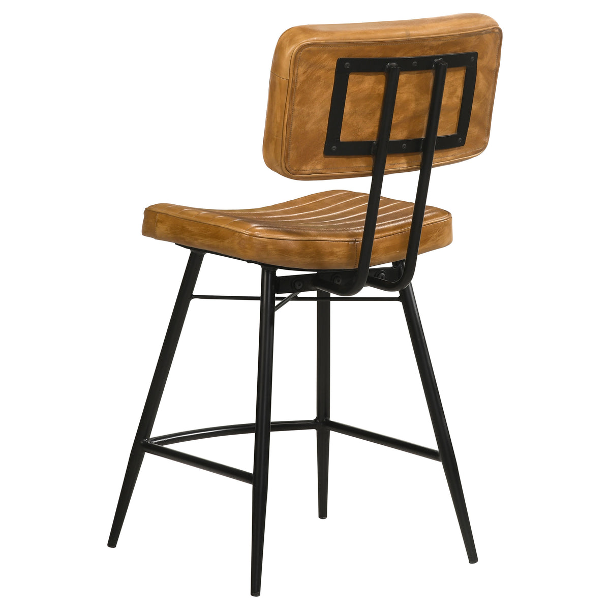 Partridge Leather Counter Chairs (Set of 2) Antique Camel