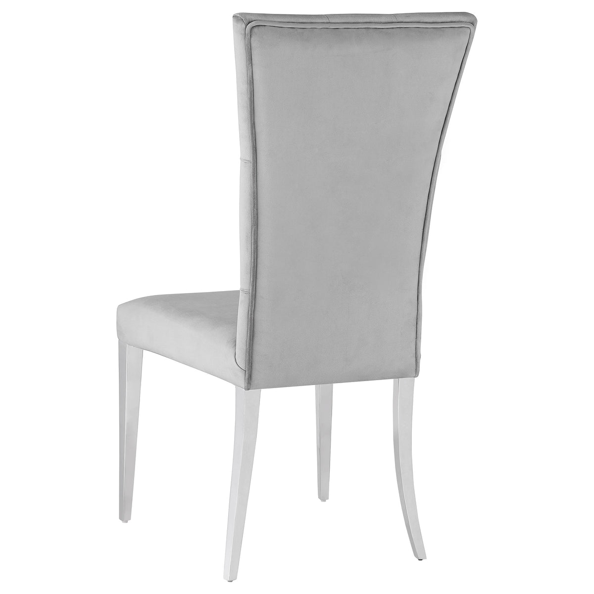 Kerwin Velvet Upholstered Dining Side Chairs (Set of 2) Grey