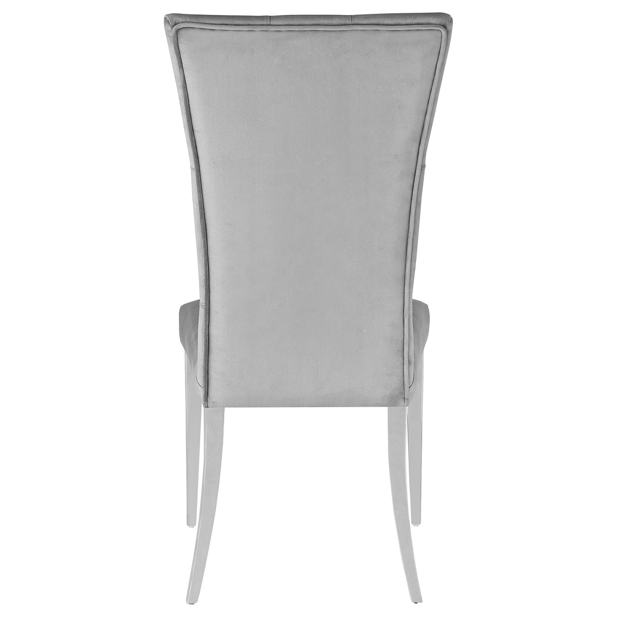 Kerwin Velvet Upholstered Dining Side Chairs (Set of 2) Grey