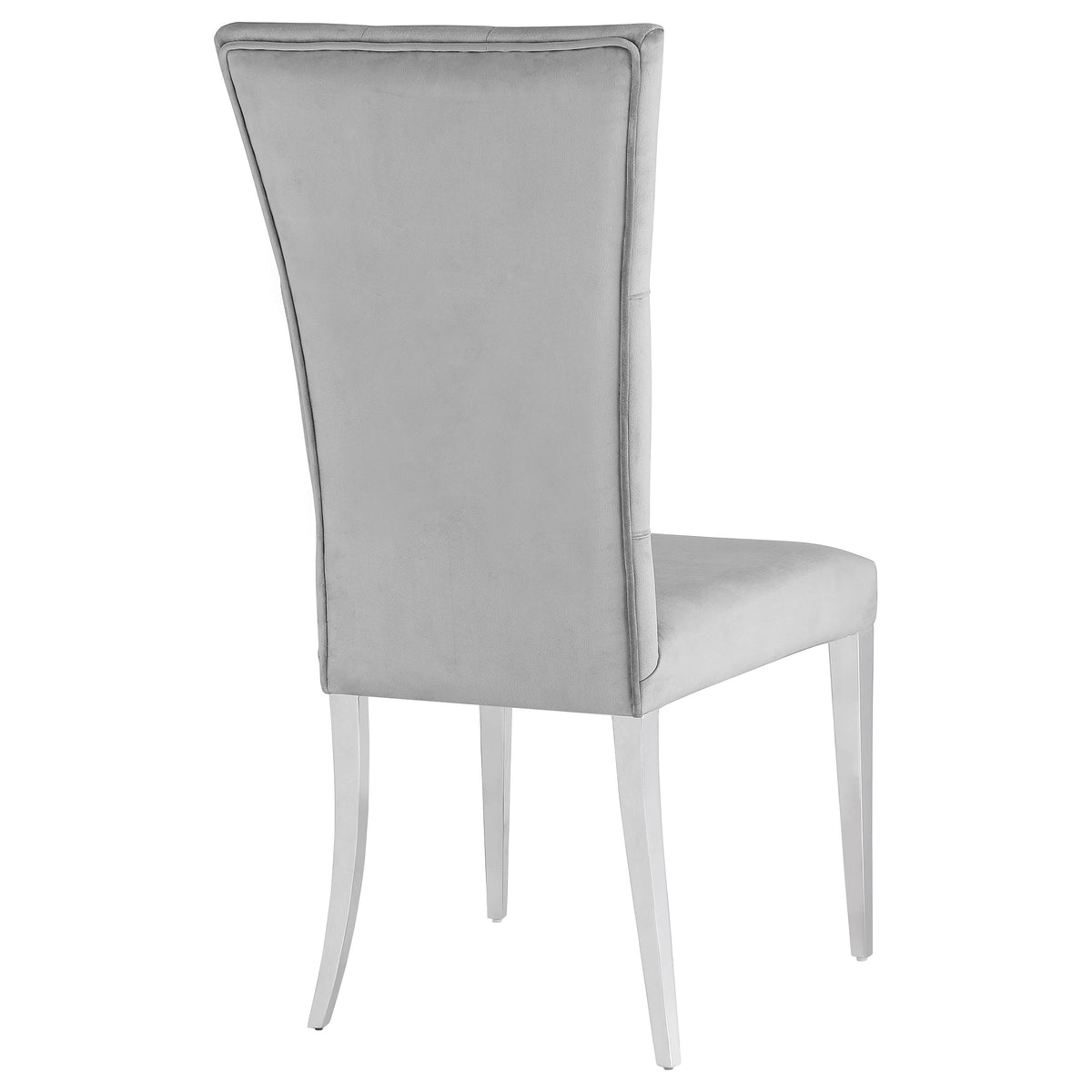 Kerwin Velvet Upholstered Dining Side Chairs (Set of 2) Grey