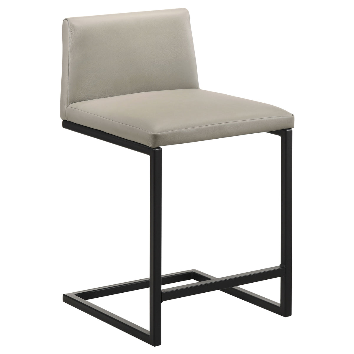 Vardon Genuine Leather Counter Height Chairs (Set of 2) Tan