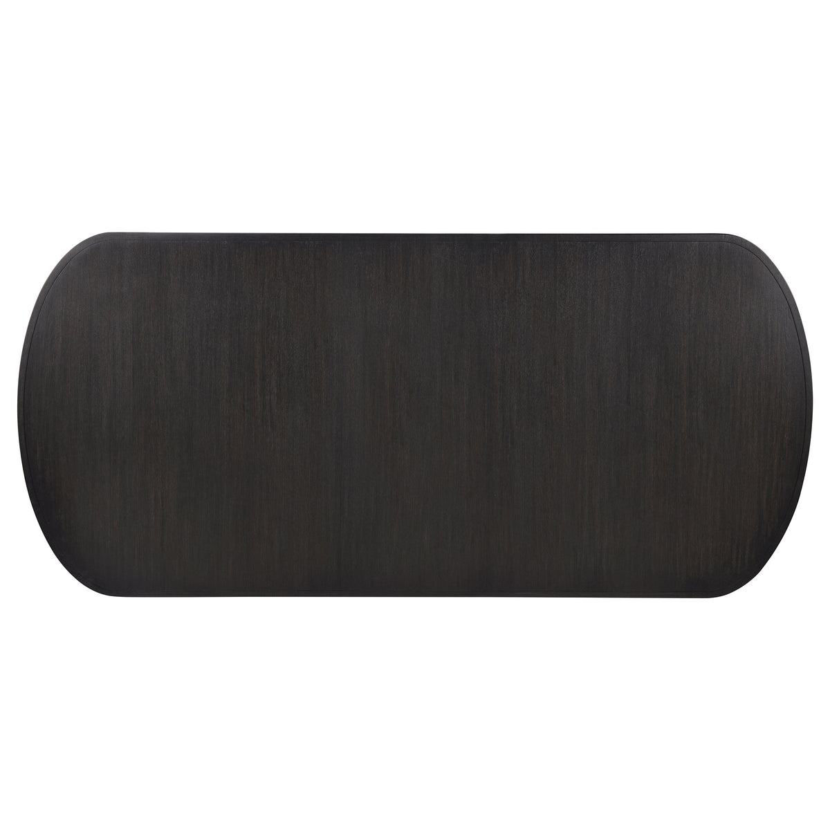 Leandro Rectangular Extension Dining Table with Leaf Burnished Black