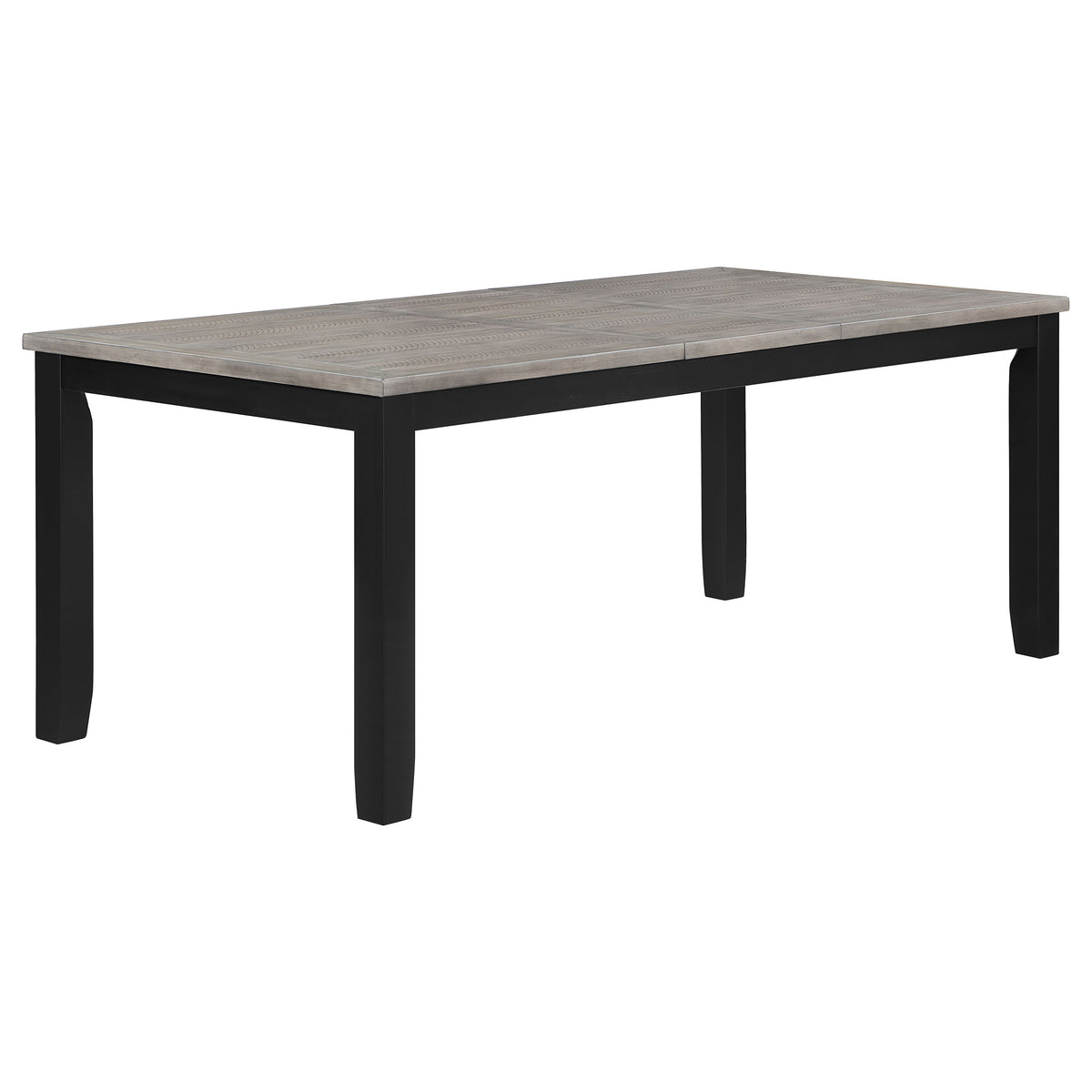 Elodie 7-piece Rectangular Extension Dining Set Grey and Black