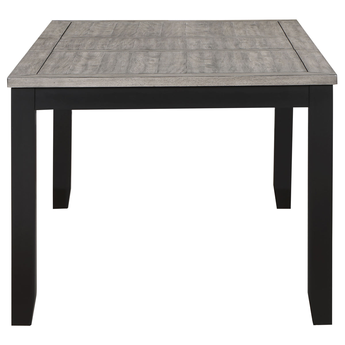 Elodie 7-piece Rectangular Extension Dining Set Grey and Black