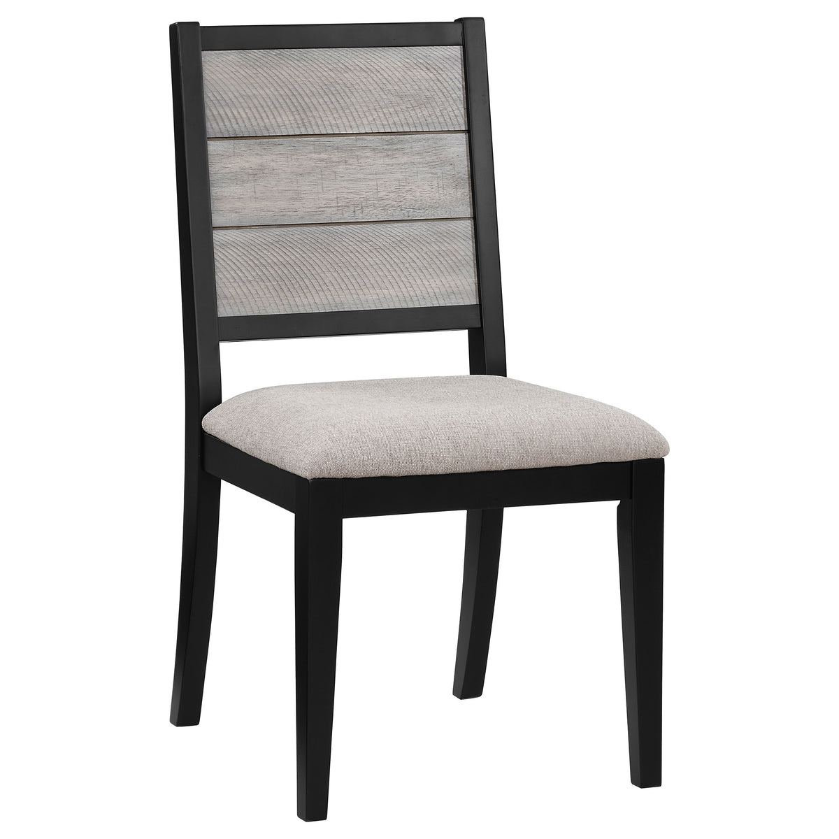 Elodie 7-piece Rectangular Extension Dining Set Grey and Black