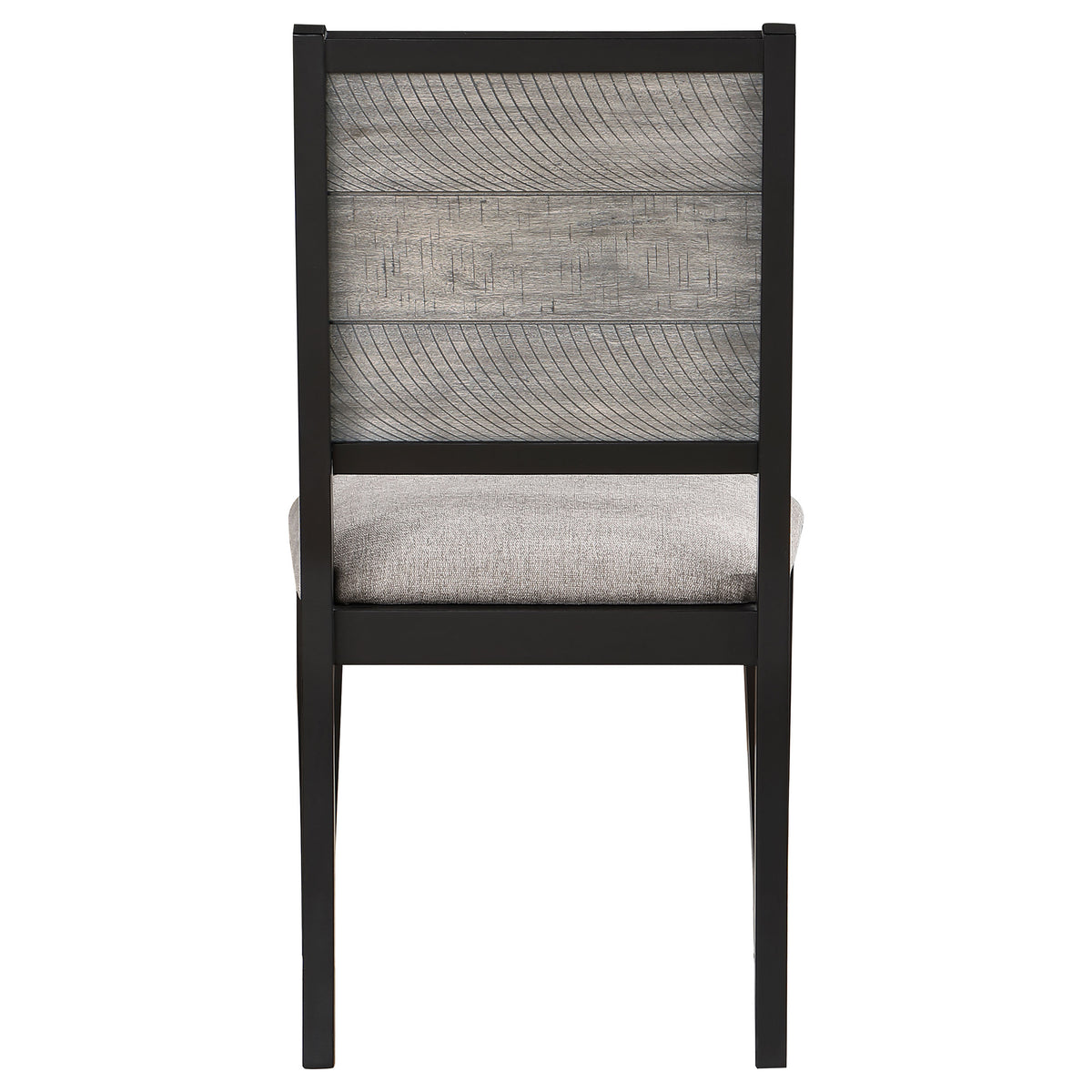Elodie Upholstered Dining Side Chairs (Set of 2) Dove Grey and Black