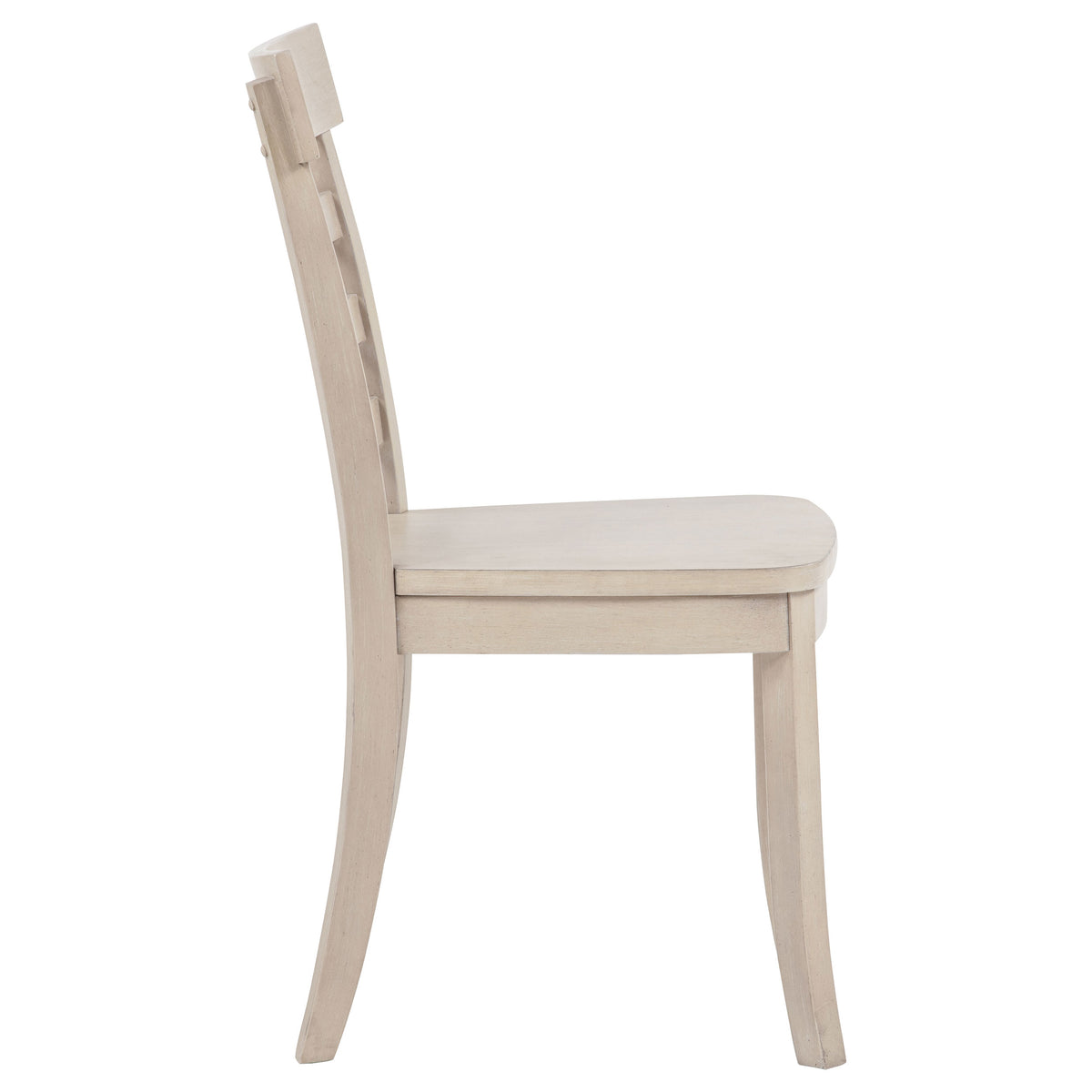 Orrison Ladder Back Wood Dining Side Chairs (Set of 2) Linen