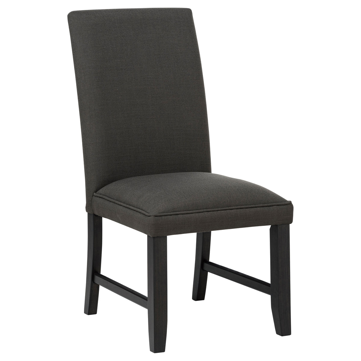 Berning Fabric Upholstered Parson Side Chairs (Set of 2) Charcoal