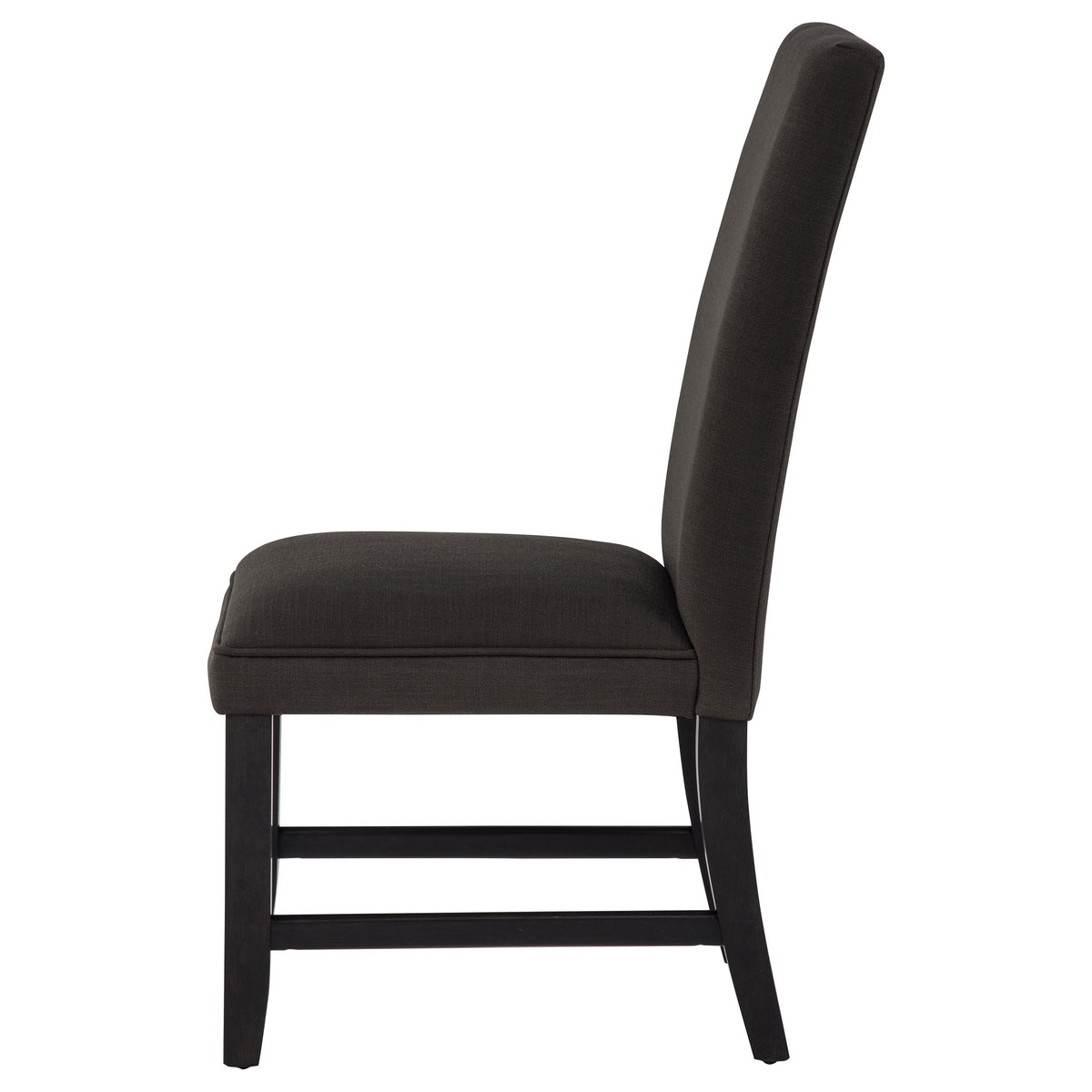 Berning Fabric Upholstered Parson Side Chairs (Set of 2) Charcoal