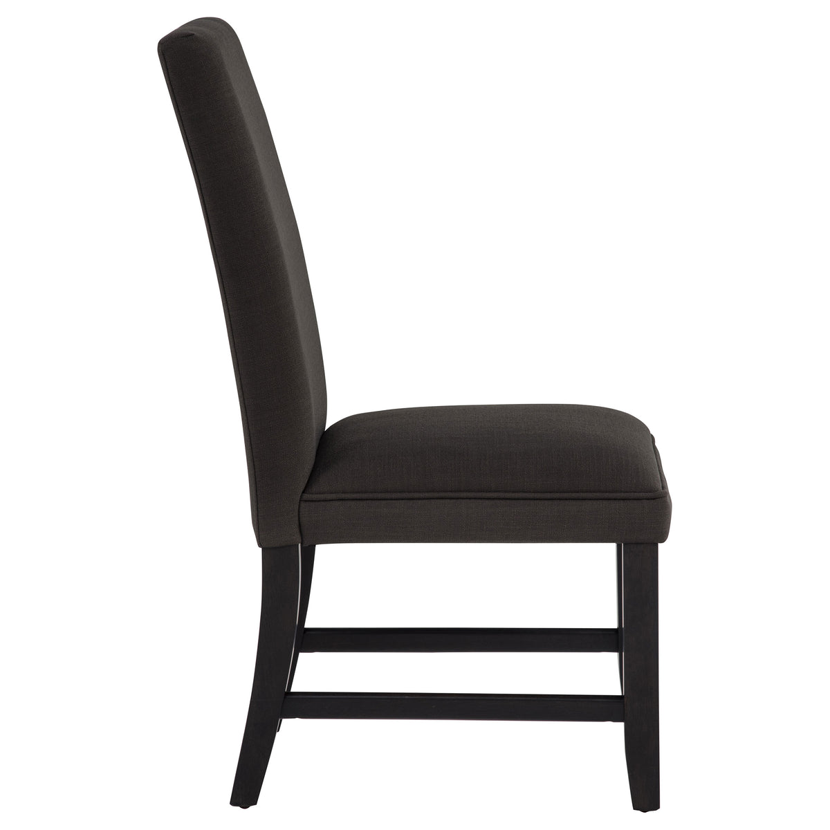 Berning Fabric Upholstered Parson Side Chairs (Set of 2) Charcoal