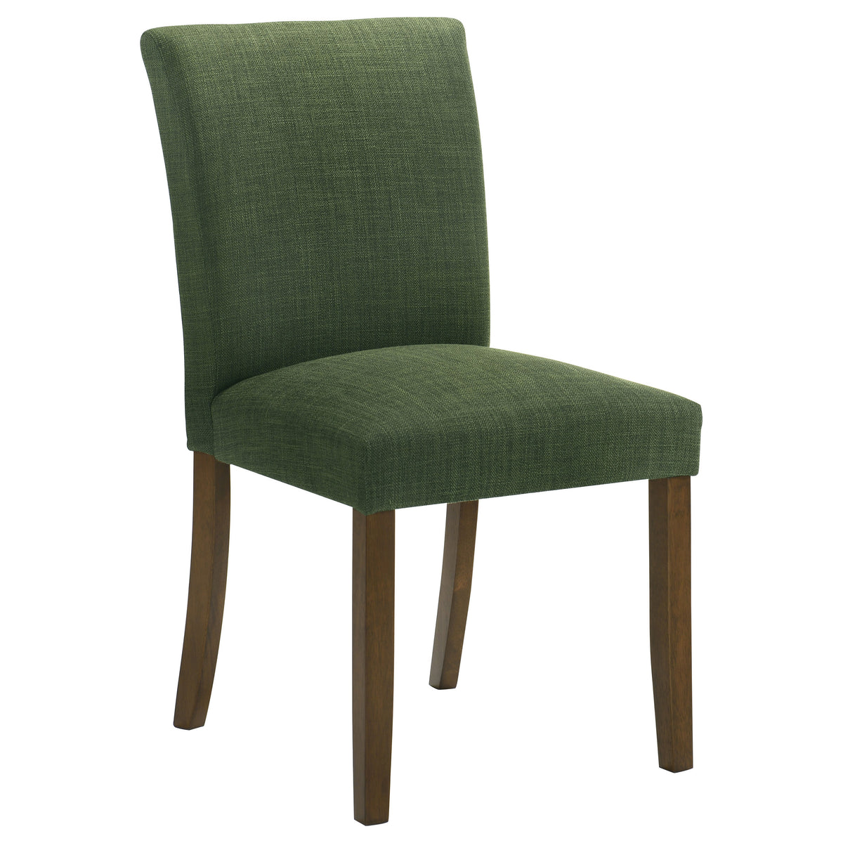 Paxton 5-piece Round Glass Top Dining Set with Green Upholstered Chairs Brown