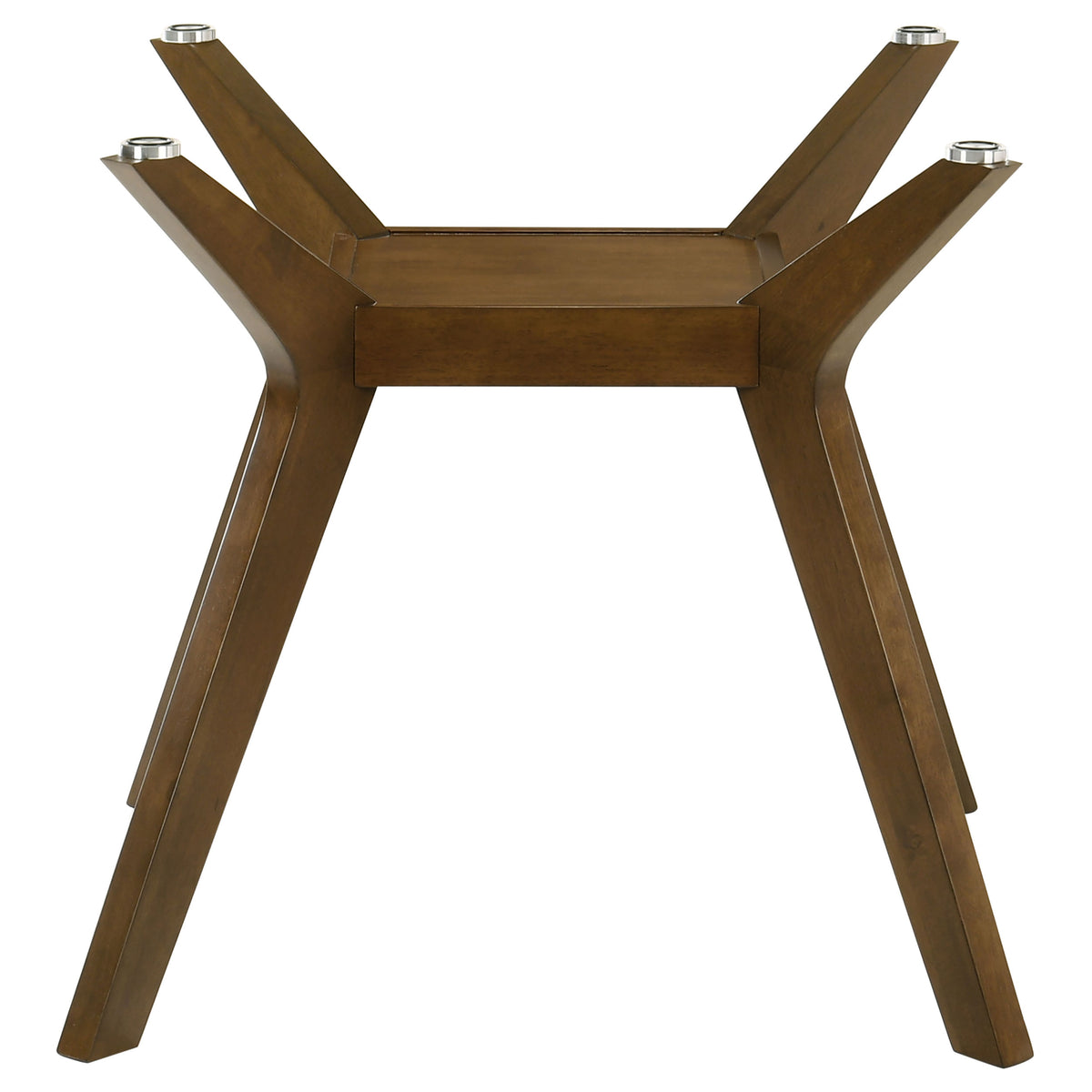Paxton Boomerang Leg Dining Table Base Brown