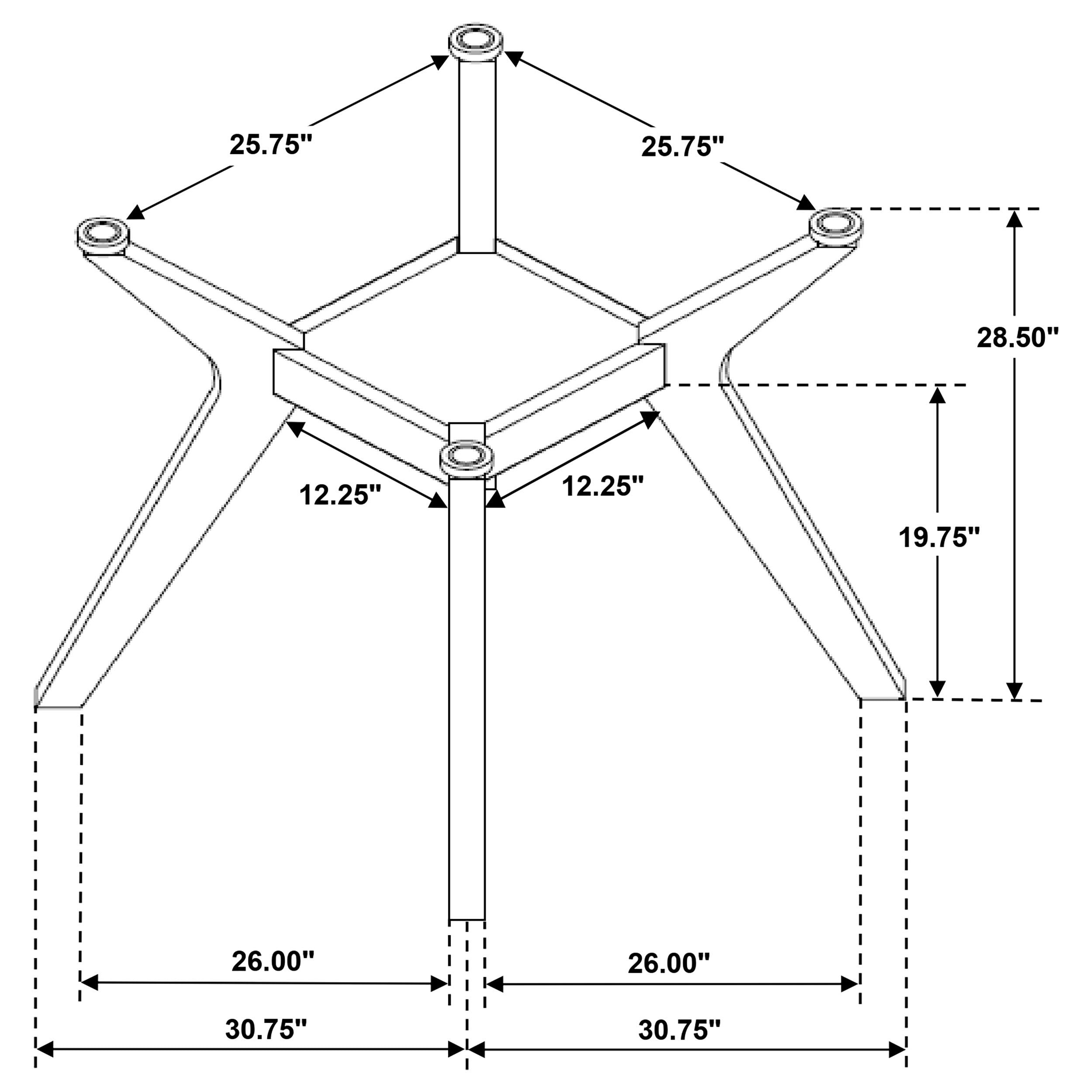 Paxton Dining Table Base