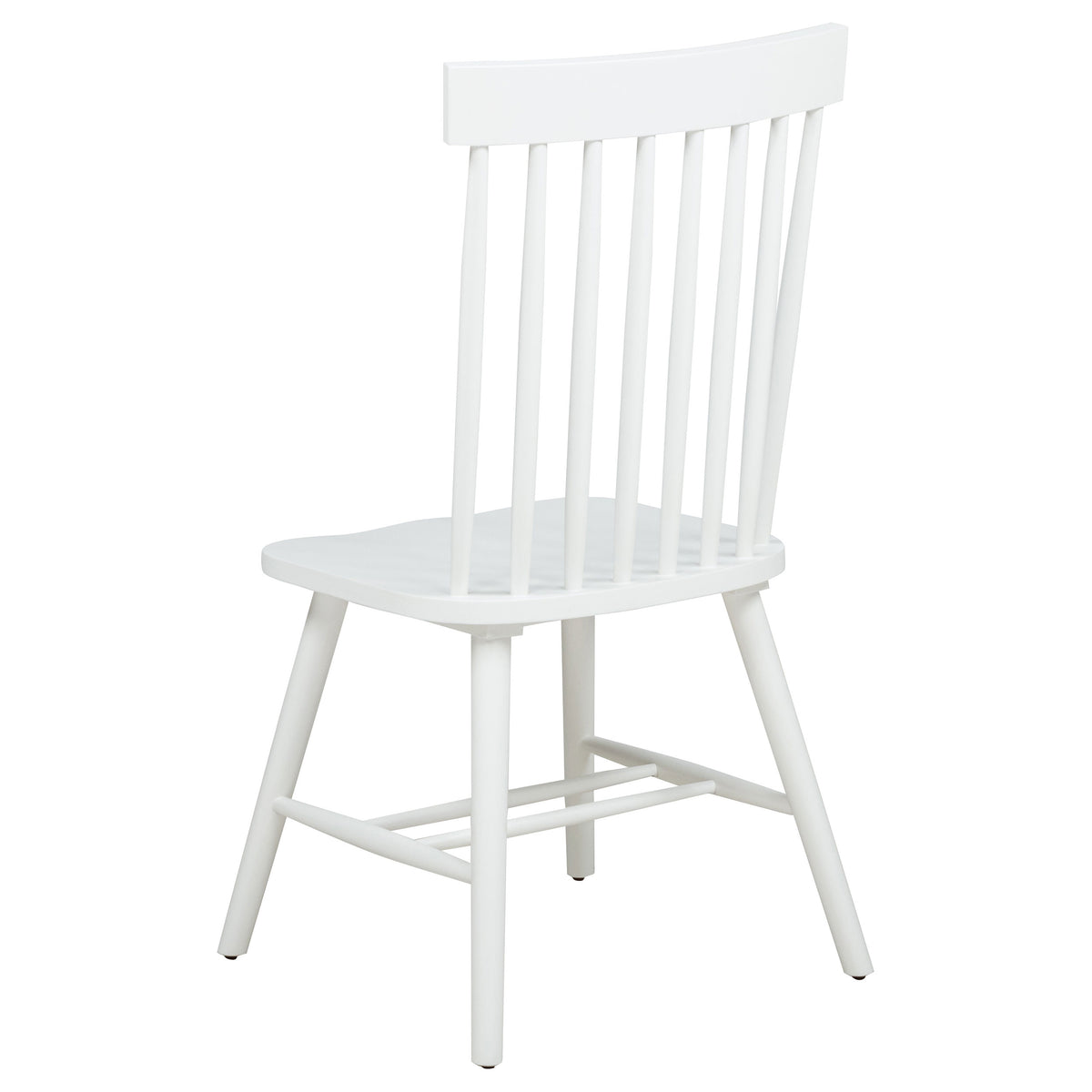 Andrews 5-piece 48-inch Round Dining Set with White Chairs Light Ash