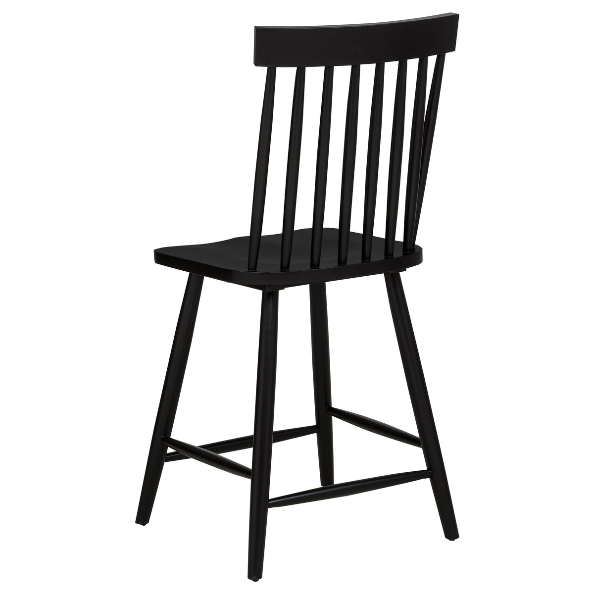 Andrews 5-piece 48-inch Round Counter Height Dining Set with Black Chairs Light Ash