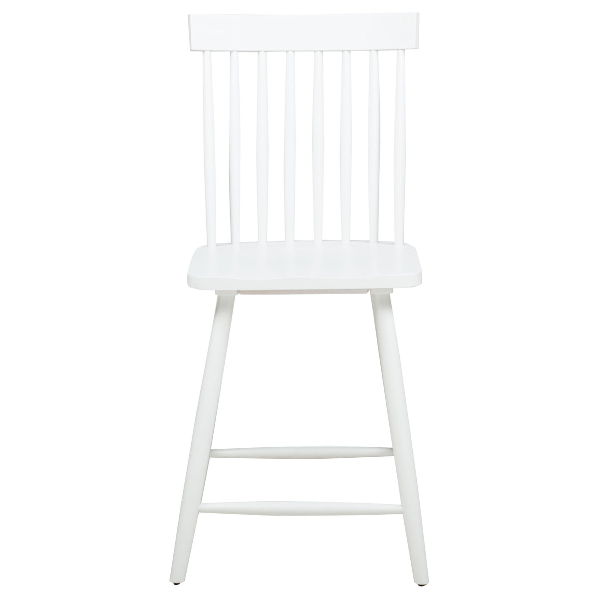 Andrews 5-piece 48-inch Round Counter Height Dining Set with White Chairs Light Ash