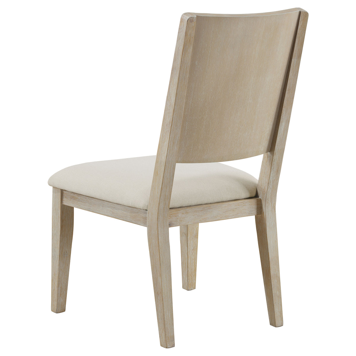 Trofello 5-piece 60-inch Round Pedestal Dining Set White Washed and Beige