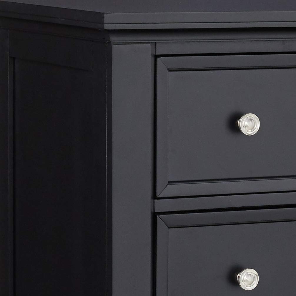 Sandy Beach 5-Drawer Chest Black