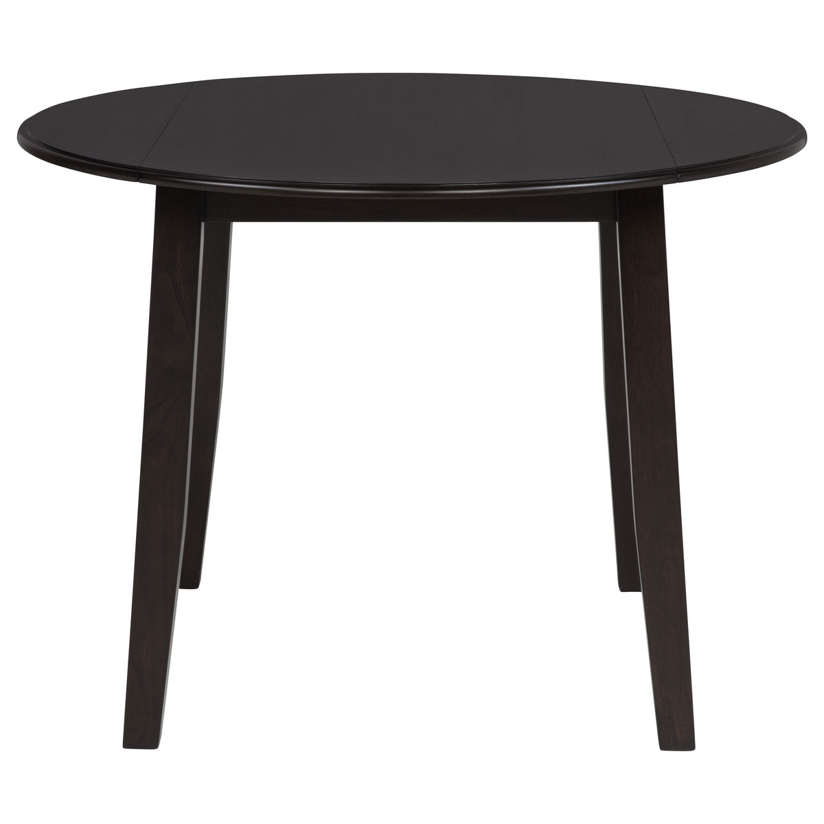 Catley 5-piece Round Drop Leaf Dining Table Set Dark Coffee