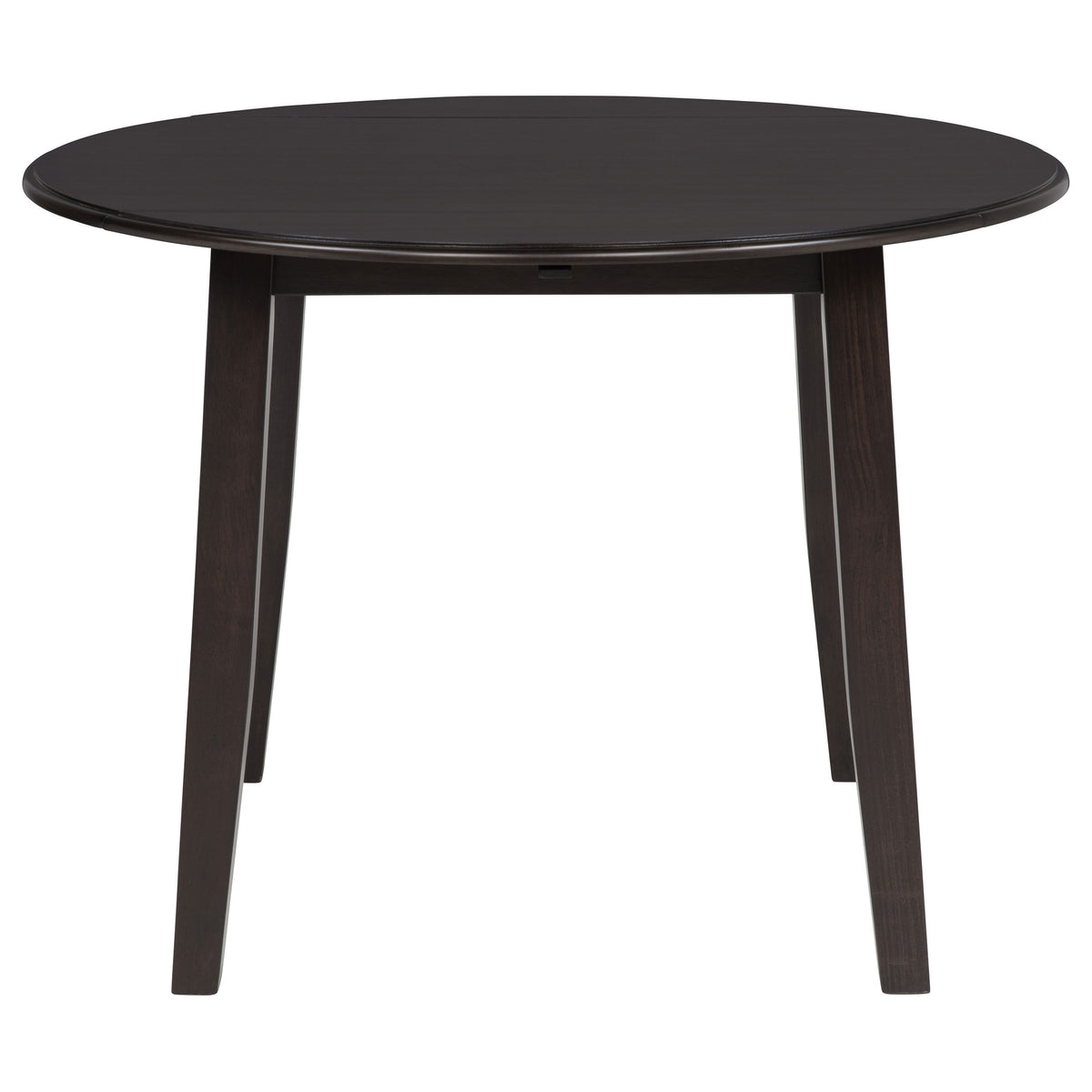 Catley 5-piece Round Drop Leaf Dining Table Set Dark Coffee