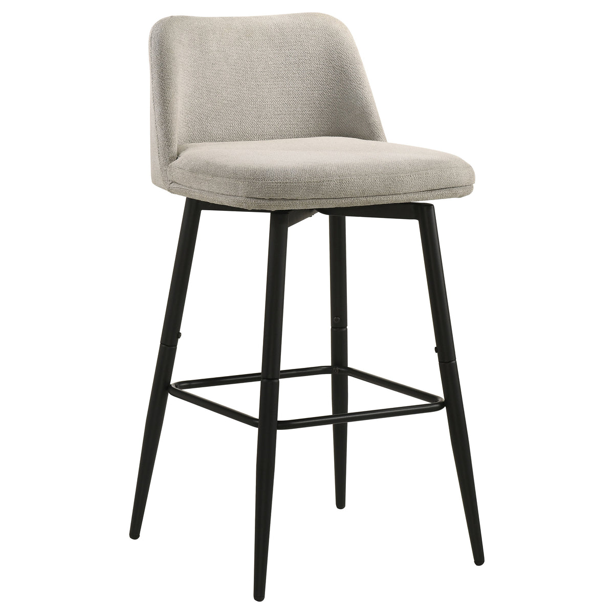 Mellor Fabric Upholstered Swivel Bar Chairs (Set of 2) Slate Brown